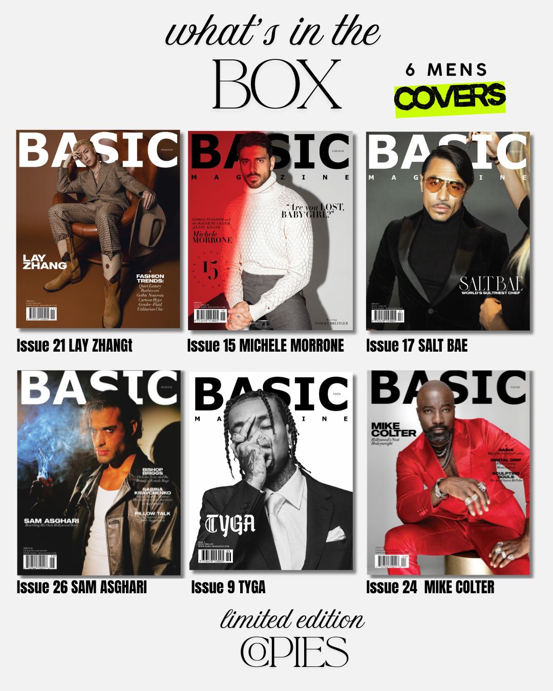 BASIC Men of Influence — 6 Men’s Covers