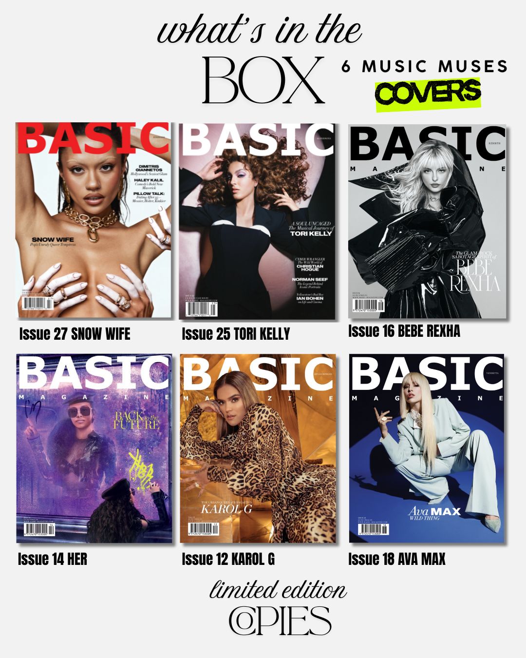 BASIC Music Muses — 6 Artist Covers