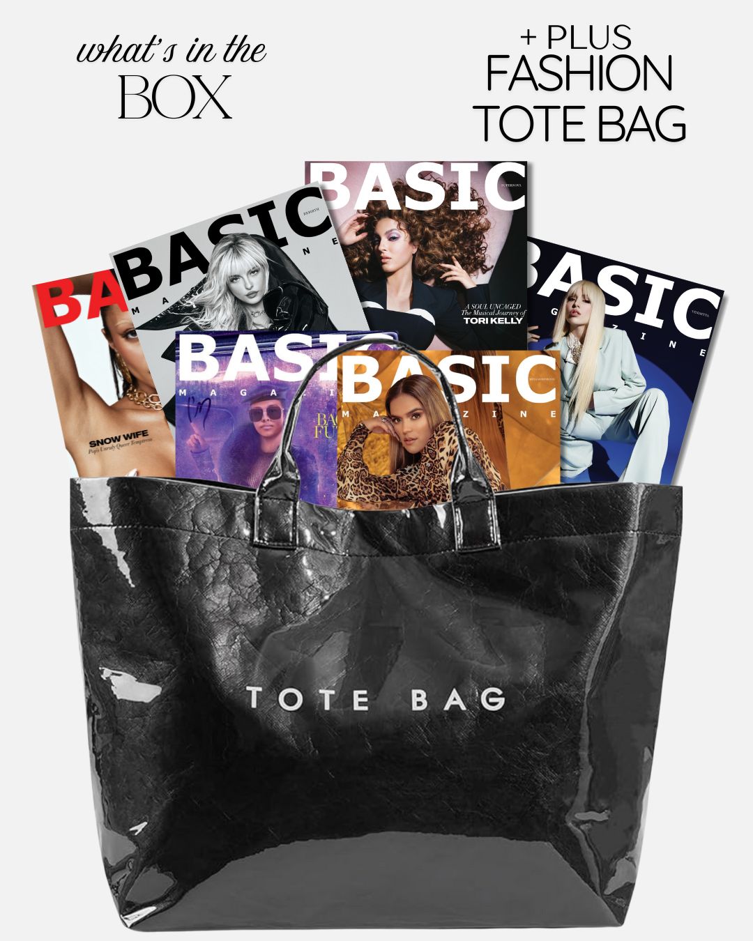 BASIC Music Muses — 6 Artist Covers + Fashion Tote Bag