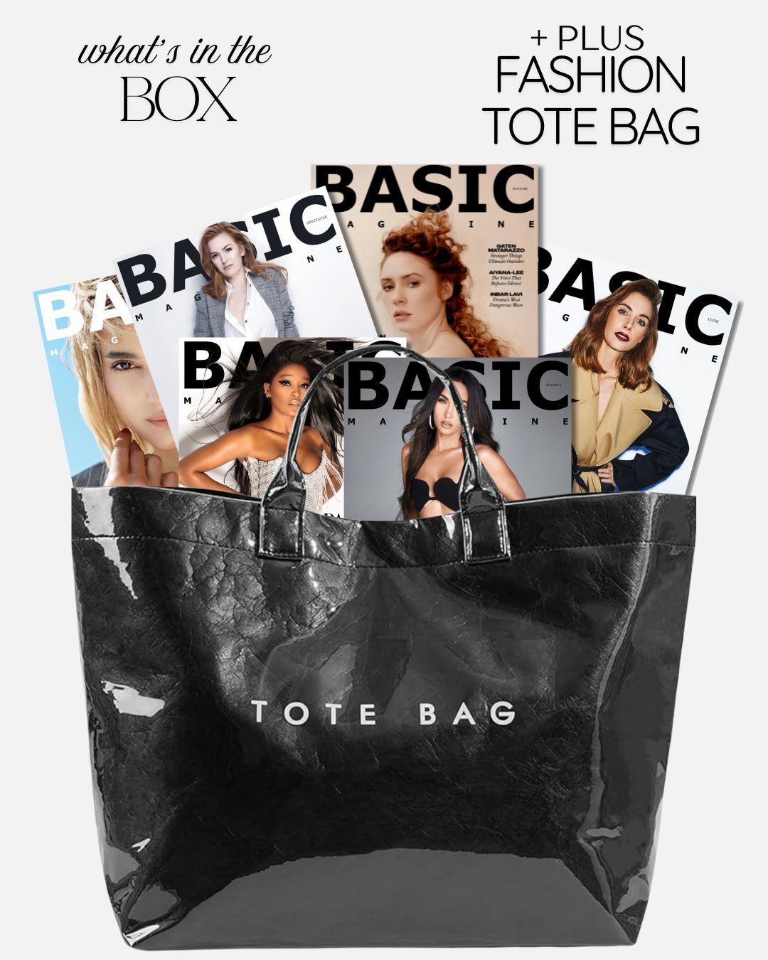 BASIC Cinema Muses — 6 Film-Inspired Covers + Fashion Tote Bag