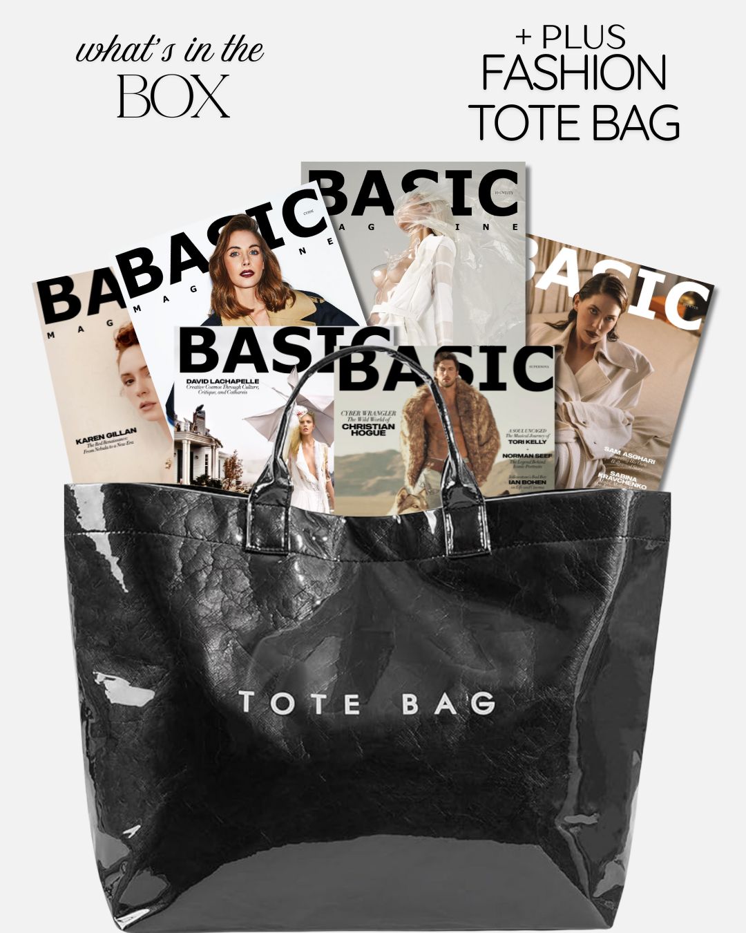 BASIC Bestseller Collection — 6 Most-Loved Covers + Fashion Tote Bag