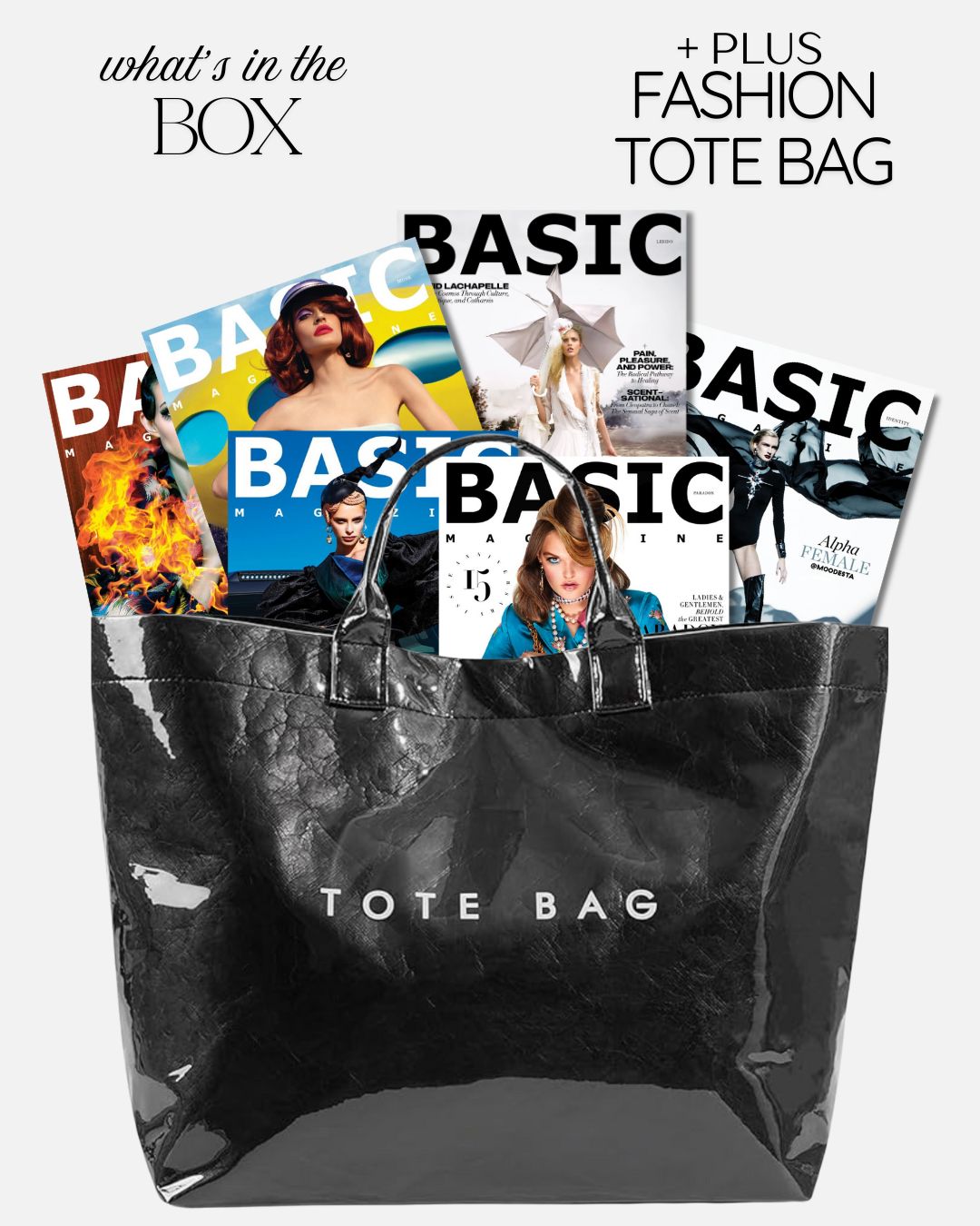 BASIC Fashion Collection — 6 Fashion Covers + Fashion Tote Bag