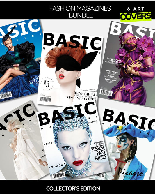 BASIC Magazine Collector’s Set — 6 Limited Edition Issues + Fashion Tote