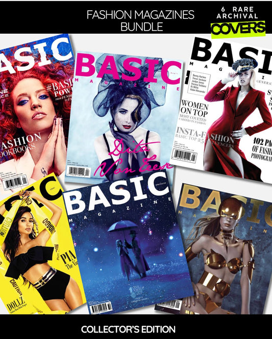 BASIC Rare Archives — 6 Limited Archival Covers +  Fashion Tote Bag