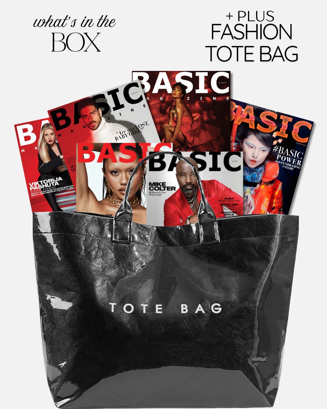 BASIC Holiday Capsule — 6 Festive Covers +  Fashion Tote Bag