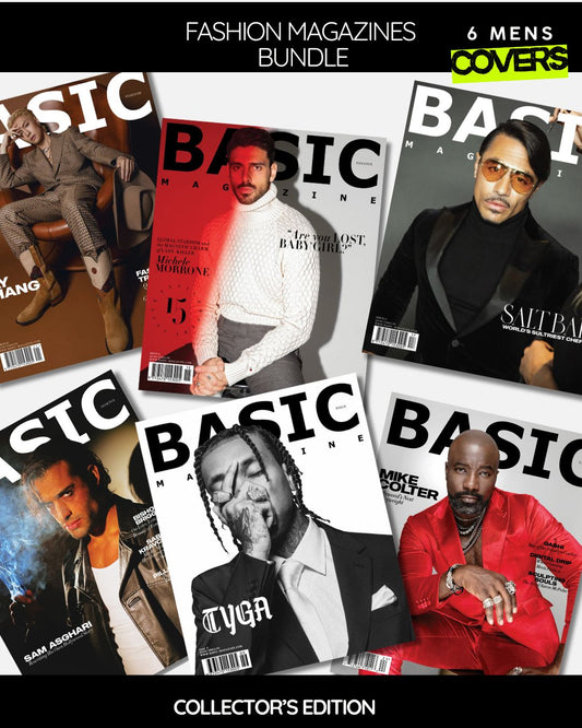 BASIC Men of Influence — 6 Men’s Covers + Fashion Tote Bag